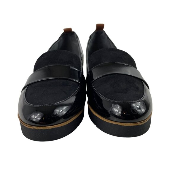 Dr. Scholl's Webster Black Wedge Patent Leather Loafer Womens Size 7M - Picture 4 of 11